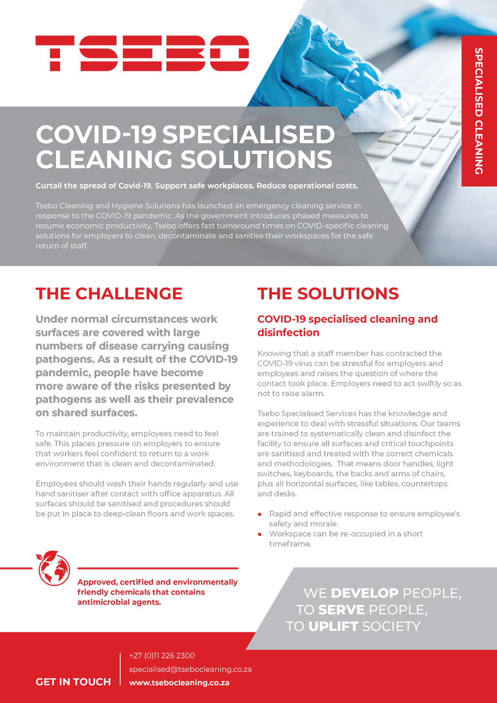 COVID-19 SPECIALISED CLEANING SOLUTIONS