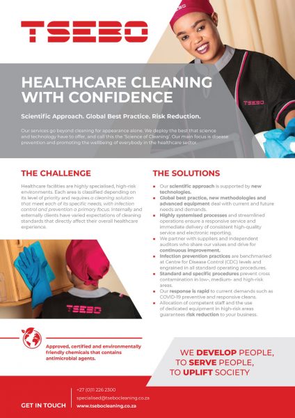 Healthcare cleaning solutions